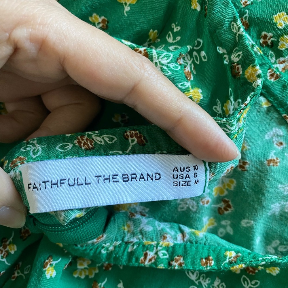Floral Green summer dress - Picture 5 of 8